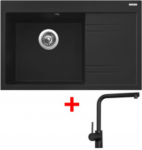 Sinks RIM 780 L Metalblack + Elka č...